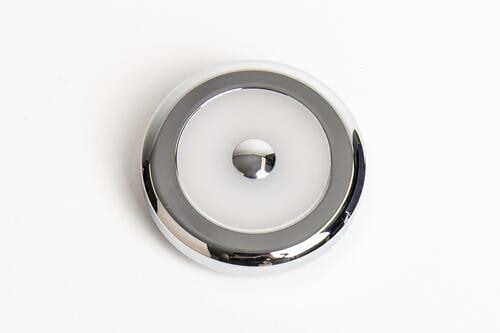 LED taklampe med touch-bryter 12V Ø50mm krom 80lm bakside