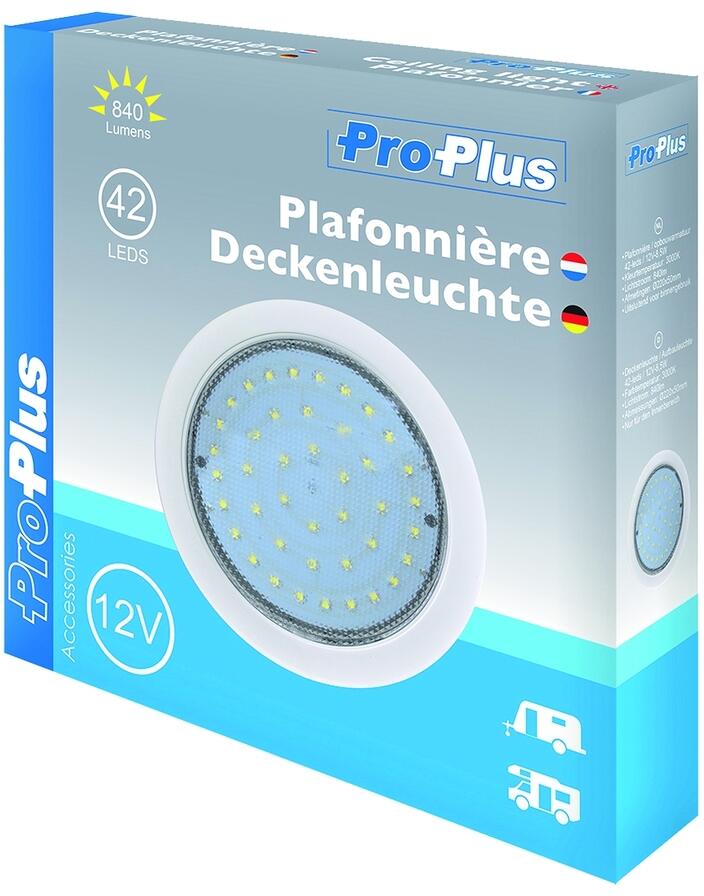 Nærbilde av LED taklampe 42 LED 12V 8,5W, 840 lm, ø22 cm - Pro Plus