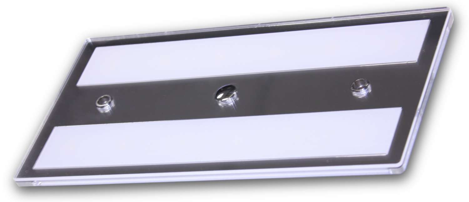 LED-taklampe 6,3W med touch-dimmer og nattlys 22x11 cm - Dimatec forfra