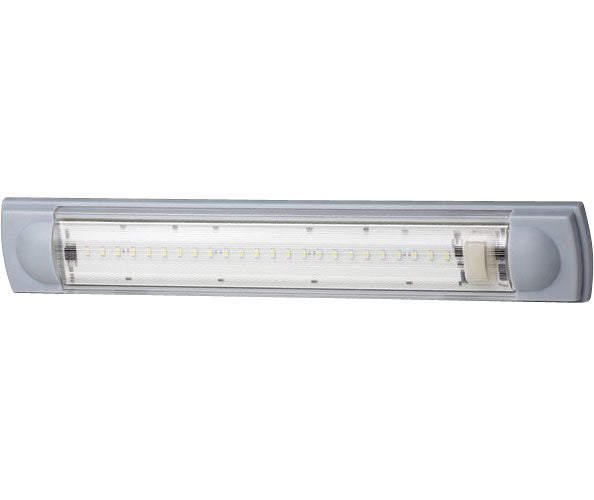 LED-taklampe med bryter 12V 7W IP54 24 LED for campingbiler