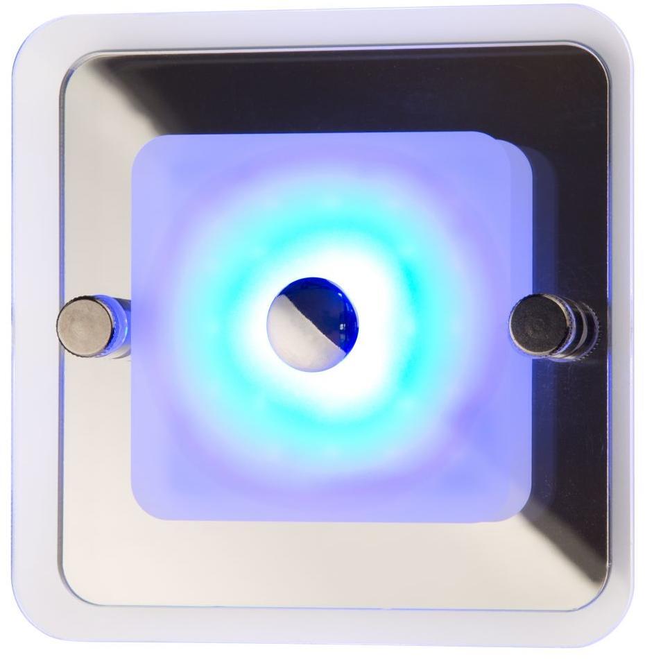 Nærbilde av berøringssensor på LED-taklampe 12V/2,5W 90×90 mm