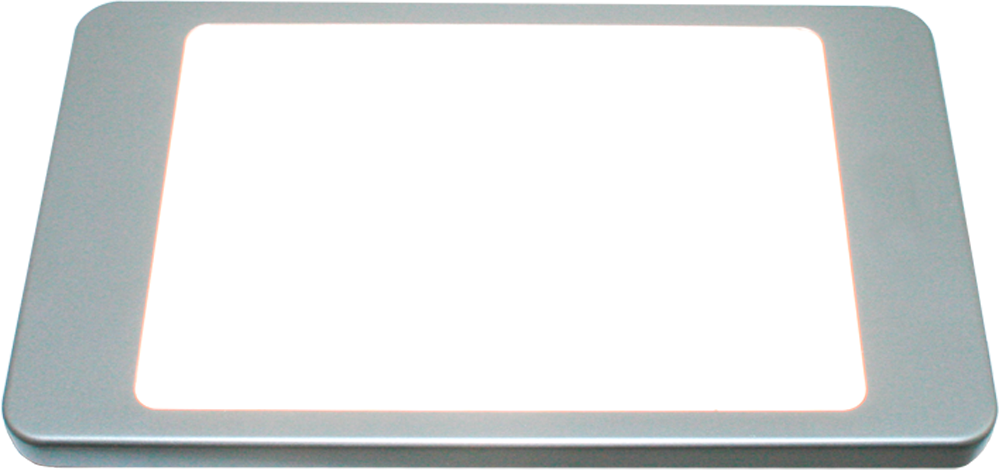 LED taklampe Bolo dimbar rektangulær 19,2x11,2 cm 12 V forfra