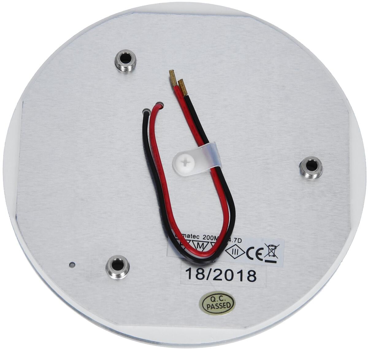 Bakside av LED-taklampe rund 9SMD 12V/4,7W Ø130 mm med dimmer