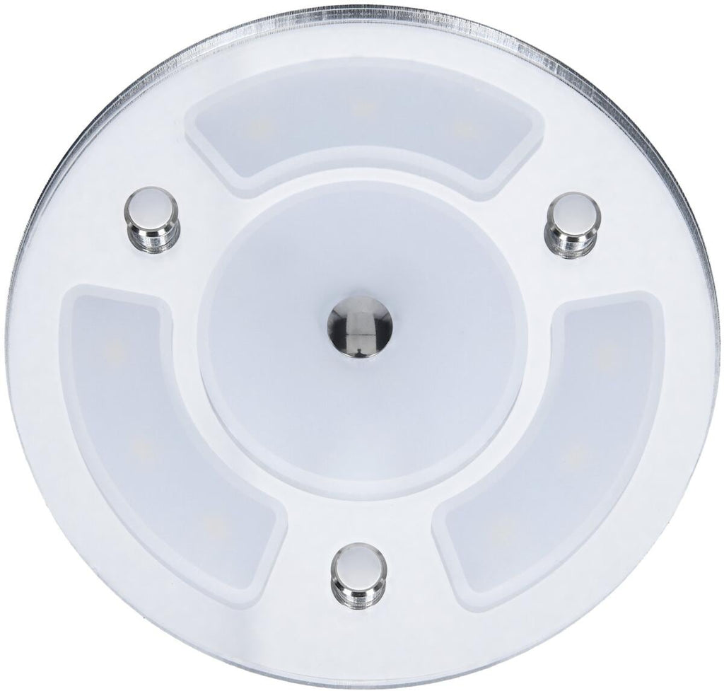 LED-taklampe rund 9SMD 12V/4,7W Ø130 mm med dimmer forfra