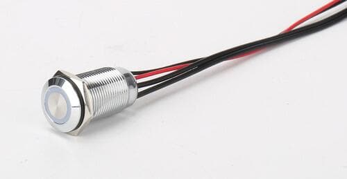 LED touch-dimmer 12V 30W rustfritt stål IP65 19 mm Reimo for campingbelysning