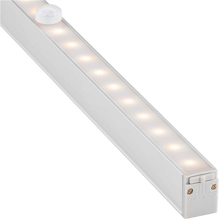 LED-underskapslys med bevegelsessensor 160 lm 6500K 328mm - Goobay forfra