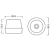 LED-varsellys Road Flare Signal TA20 magnetfot detalj