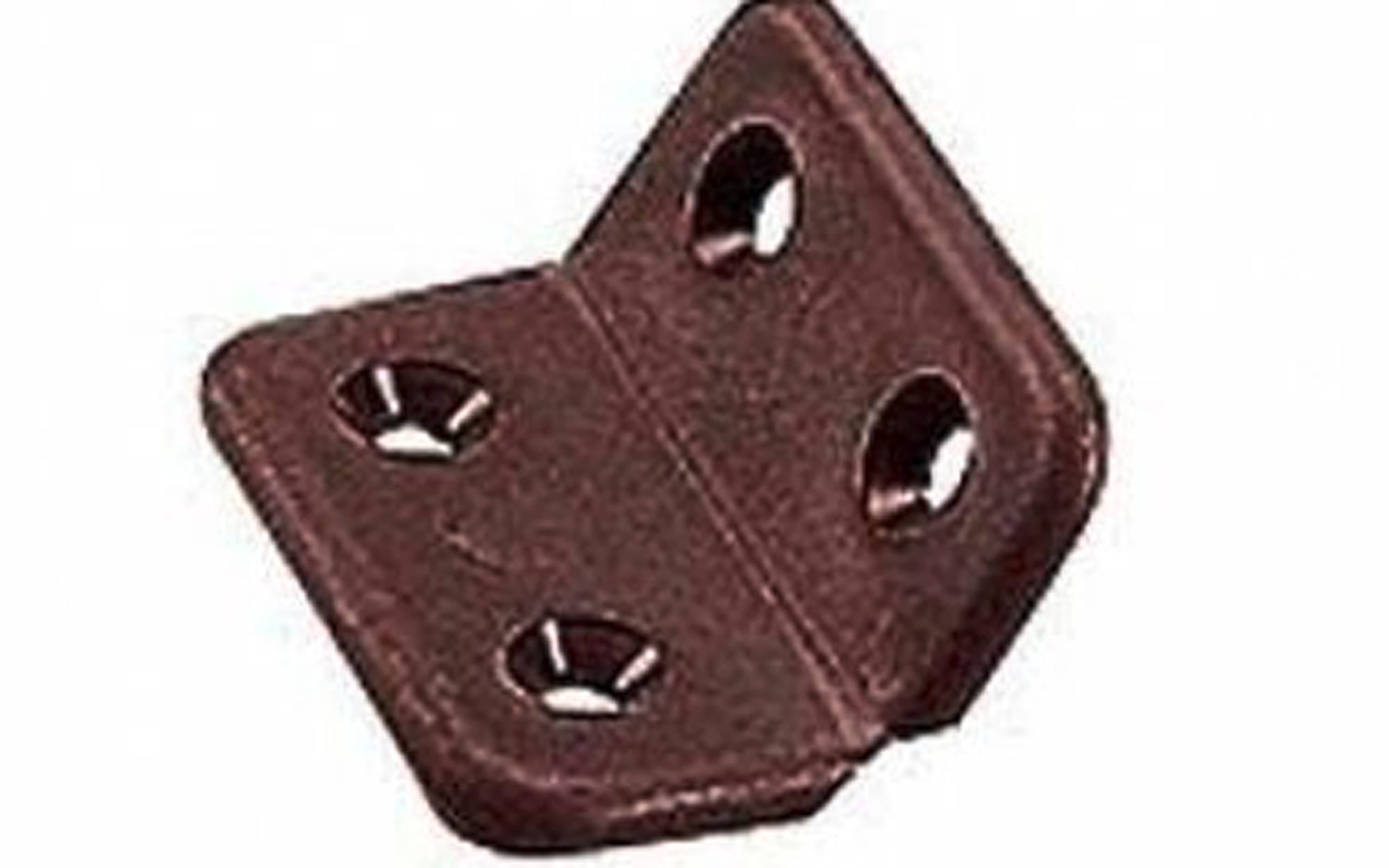 Leddløst hengsle 40 x 40 mm brun polypropylen fra Häfele forfra