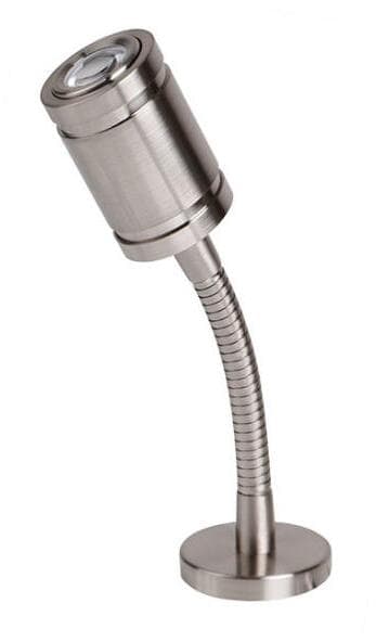 Leselampe dimmbar 12V 1,2W 100lm, 103mm, børstet nikkel fra Carbest