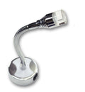 Leselampe Flexi LED 1W med bryter krom 6x6x20 cm fra Dimatec