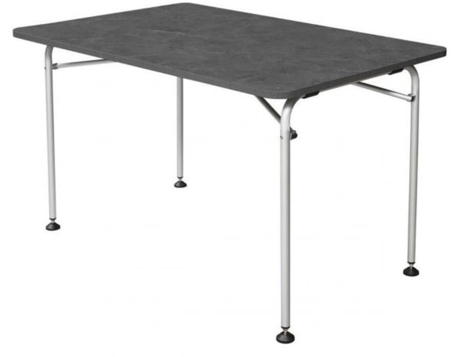 Lett campingbord antrasitt aluminium 80 kg kapasitet Isabella sett forfra