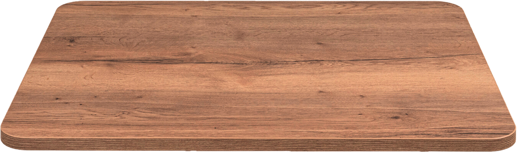 Lettvekts bordplate i eik-utseende 800x450mm 3kg forfra