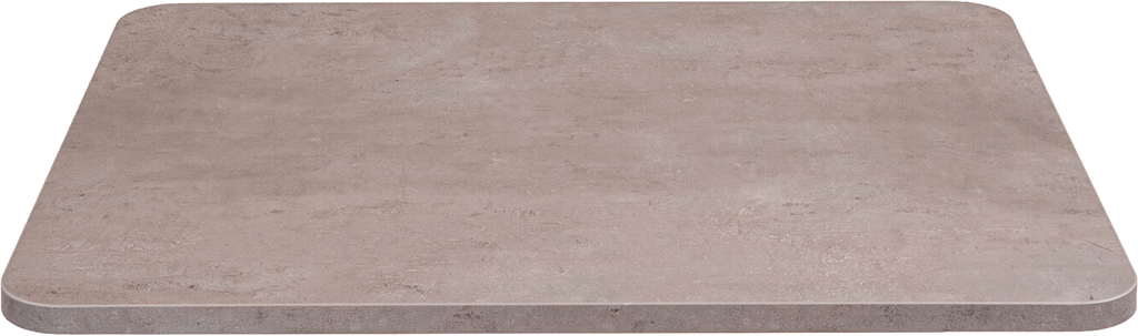 Lettvektsbordplate betongutseende 800x450 mm VierTec forfra