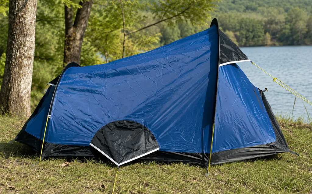 Lettvektstelt Roby Lite 2 for 2 personer 225x120x80 cm 1,3 kg - Tambu oppsatt sett forfra