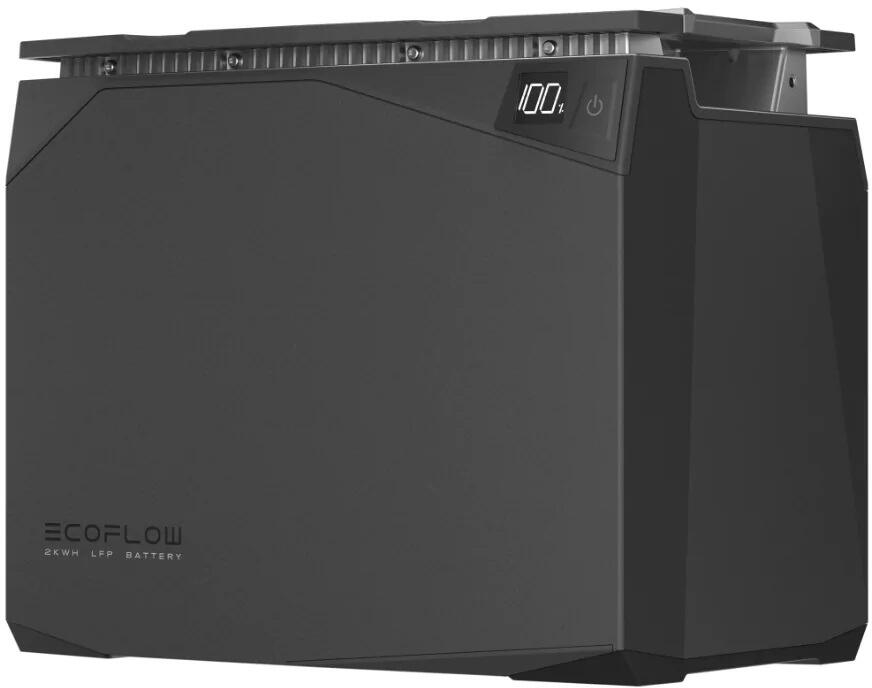 LFP-batteri med selvoppvarming 5 kWh stabelbar EcoFlow bakside