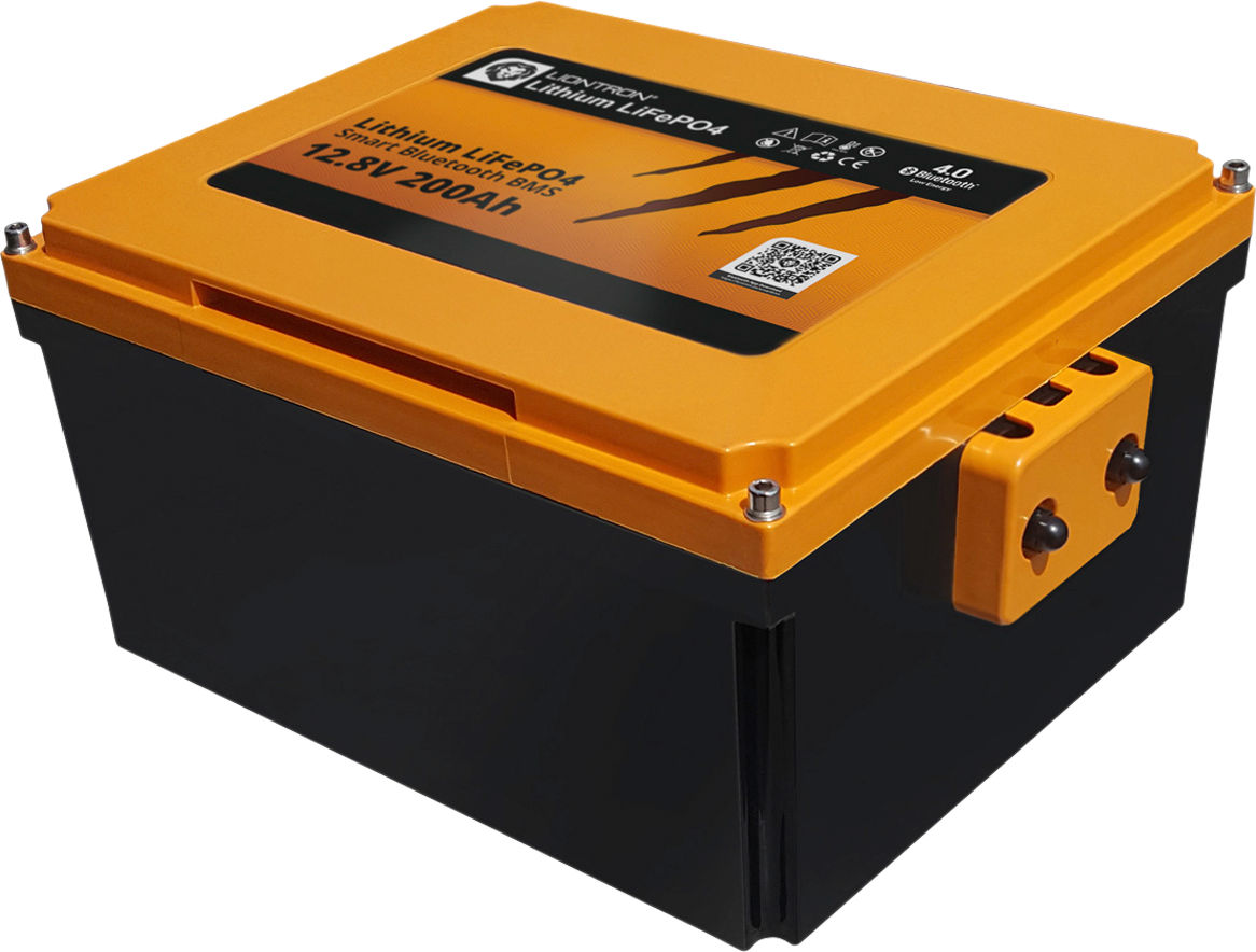 LiFePO4 undersete-batteri Arctic 12V 200Ah for bobil sett forfra