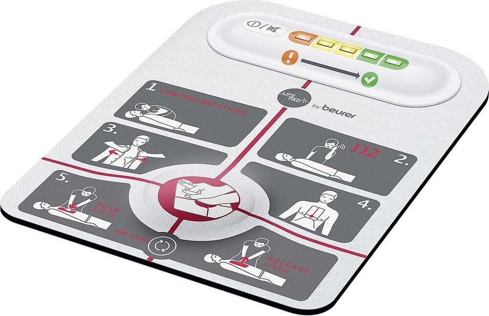 LifePad gjenopplivingshjelp for hjertestans detalj