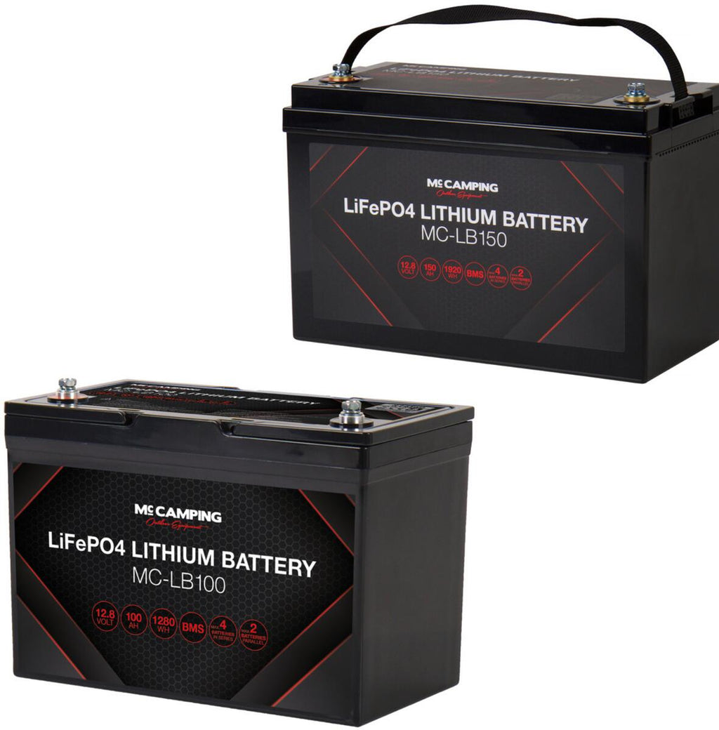 LiFePO4-batteri 100-150 Ah med integrert BMS front