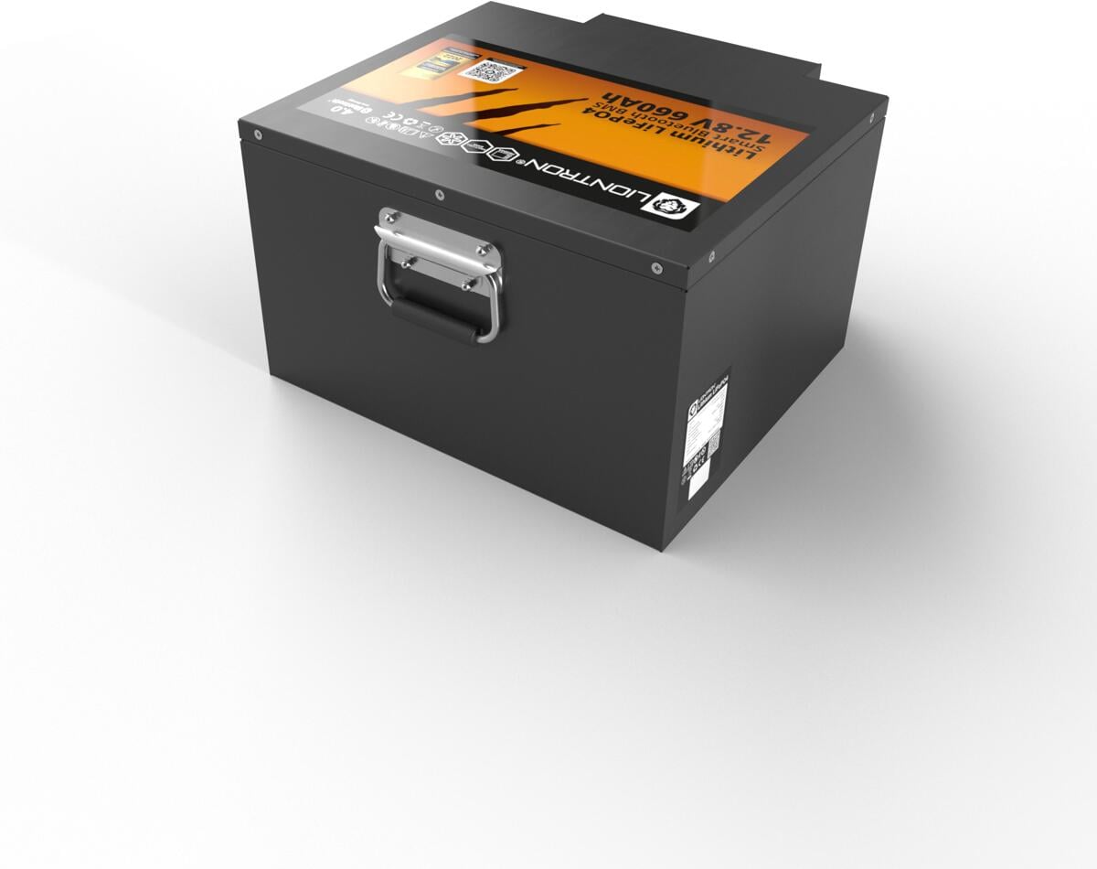 LiFePO4-batteri 12,8V 660Ah 8448Wh med Smart BMS og Arctic front