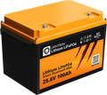 LiFePO4 batteri 25,6V 100Ah LX Smart BMS Liontron forfra