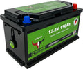 LiFePO4 lithium-batteri 150Ah 12.8V med Smart BMS og Bluetooth forfra