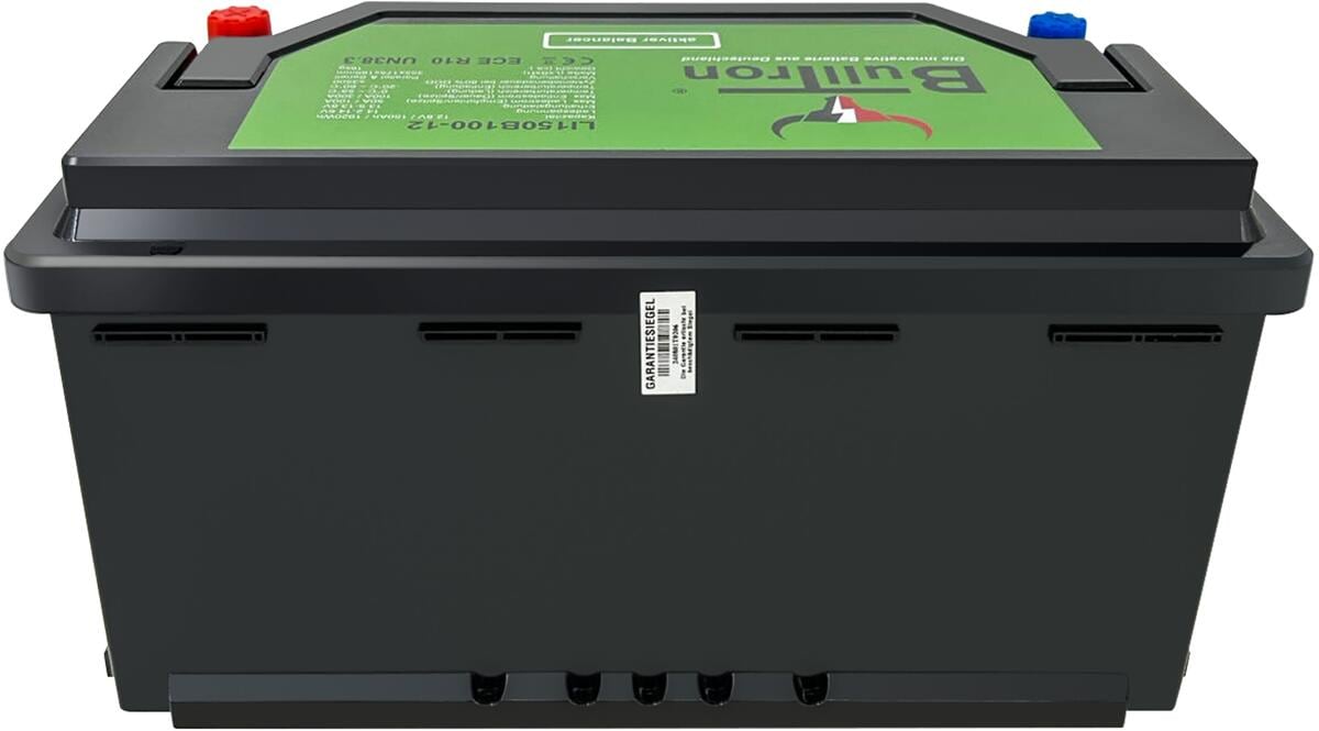 Montert LiFePO4 lithium-batteri 150Ah 12.8V med Smart BMS og Bluetooth