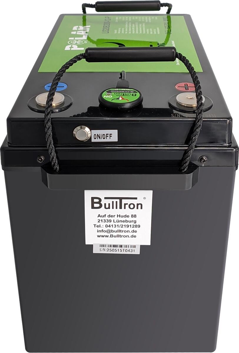 LiFePO4 lithium-batteri 320Ah 12.8V Polar med Smart BMS montert i system