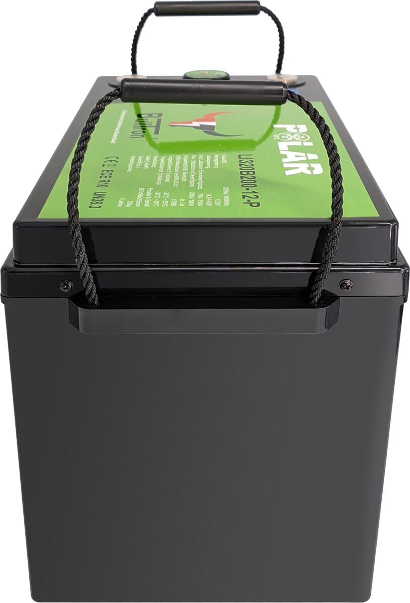 LiFePO4 lithium-batteri 320Ah 12.8V Polar med Smart BMS sideprofil