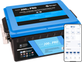 LiFePO4 litium undersetesbatteri Pro 200 Ah 12V med Bluetooth og varme forfra