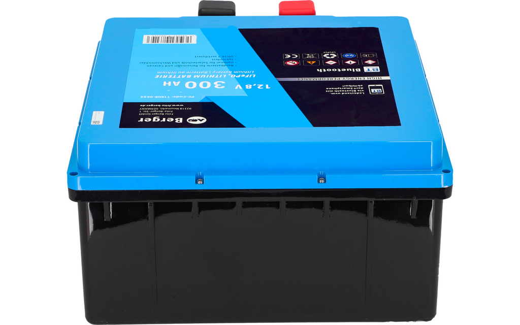 LiFePO4 litium undersetesbatteri Pro 300 Ah 12V med Bluetooth og varme med synlig batteristyringssystem