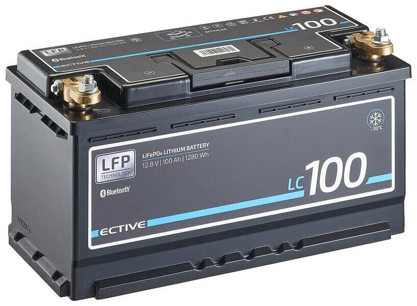 LiFePO4 litiumsbatteri LC LT 12V lavtemperatur bakside