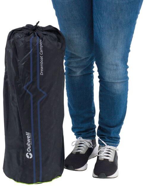 Visning av ventil og overflate på Liggeunderlag Dreamboat Campervan R6.6 resirkulert polyester