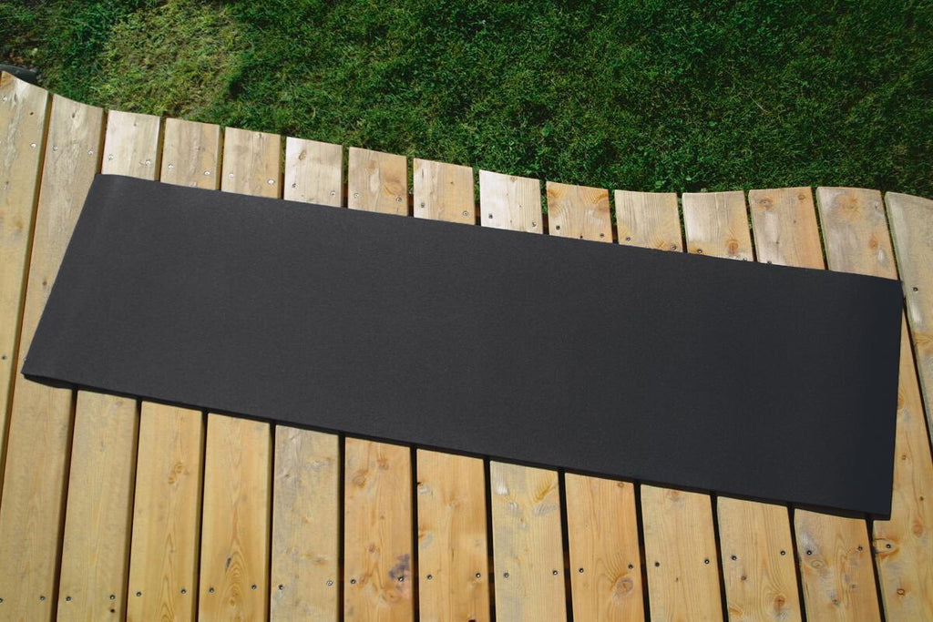 Liggeunderlag ECO 200x55x1 cm svart BasicNature bakside