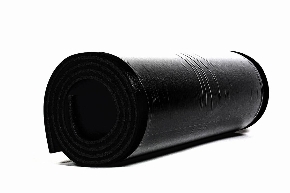 Liggeunderlag ECO 200x55x1 cm svart BasicNature nærbilde av skum