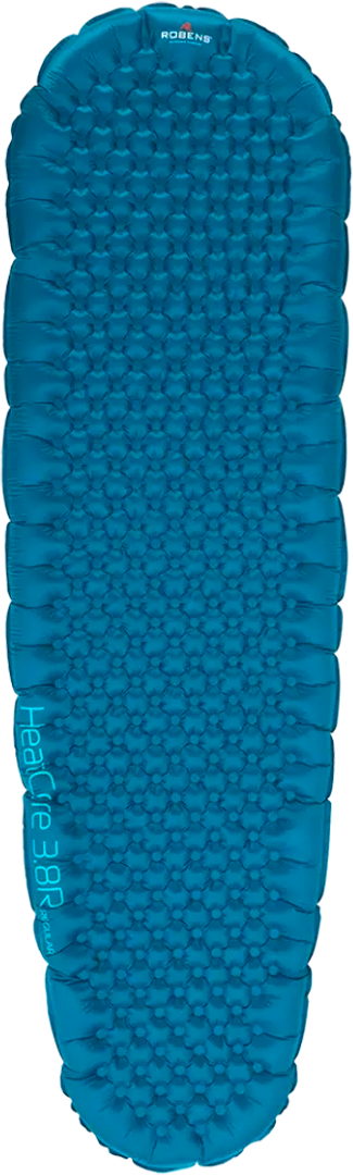 Liggeunderlag HeatCore 3.8 ultralett 183 x 53 cm 385 g - Robens, oppblåst sett ovenfra