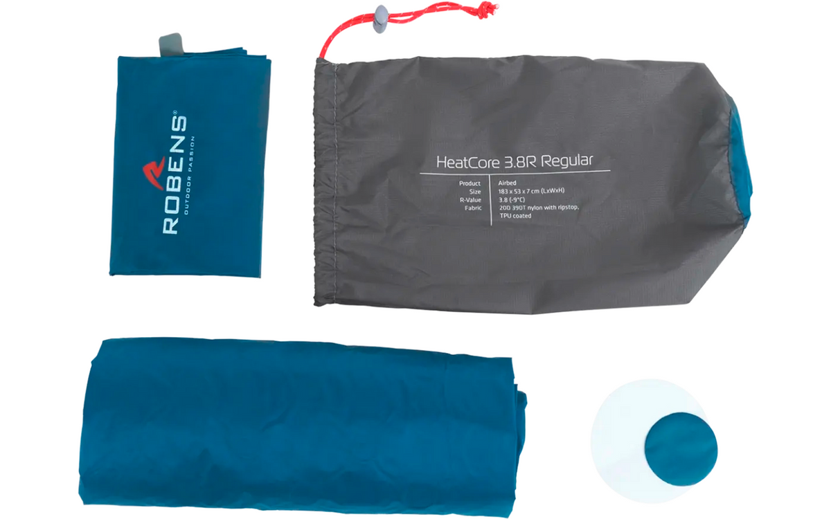 Pumpesekk til Liggeunderlag HeatCore 3.8 ultralett 183 x 53 cm 385 g - Robens