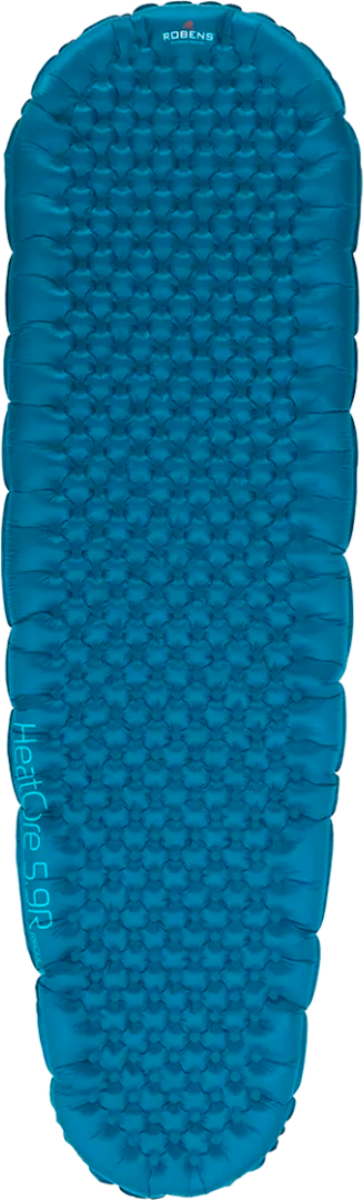 Liggeunderlag HeatCore 5.9 ultralett 183 x 53 cm 420 g - Robens sett forfra, oppblåst