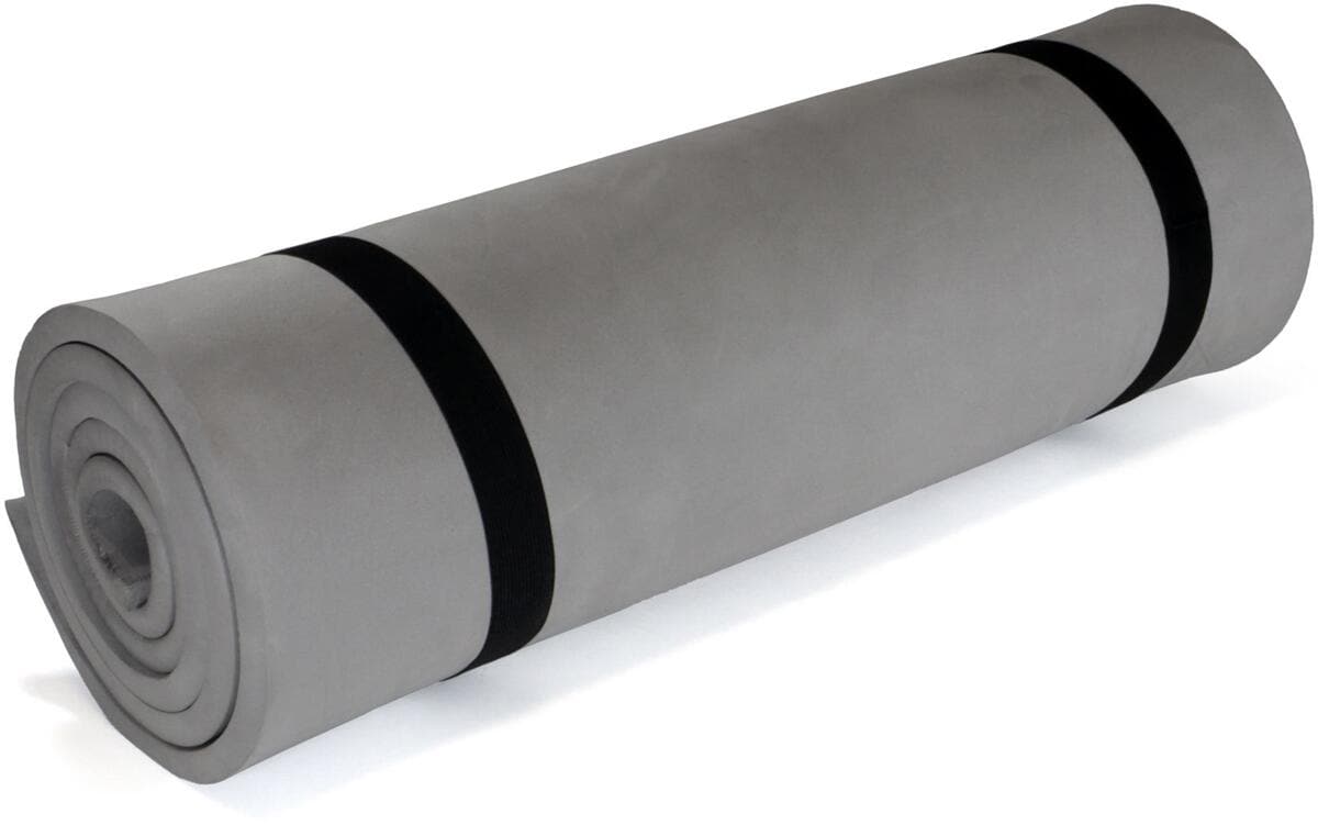 Liggeunderlag Soft-Comfort 190x60 cm, 370 g, grå - BasicNature for camping