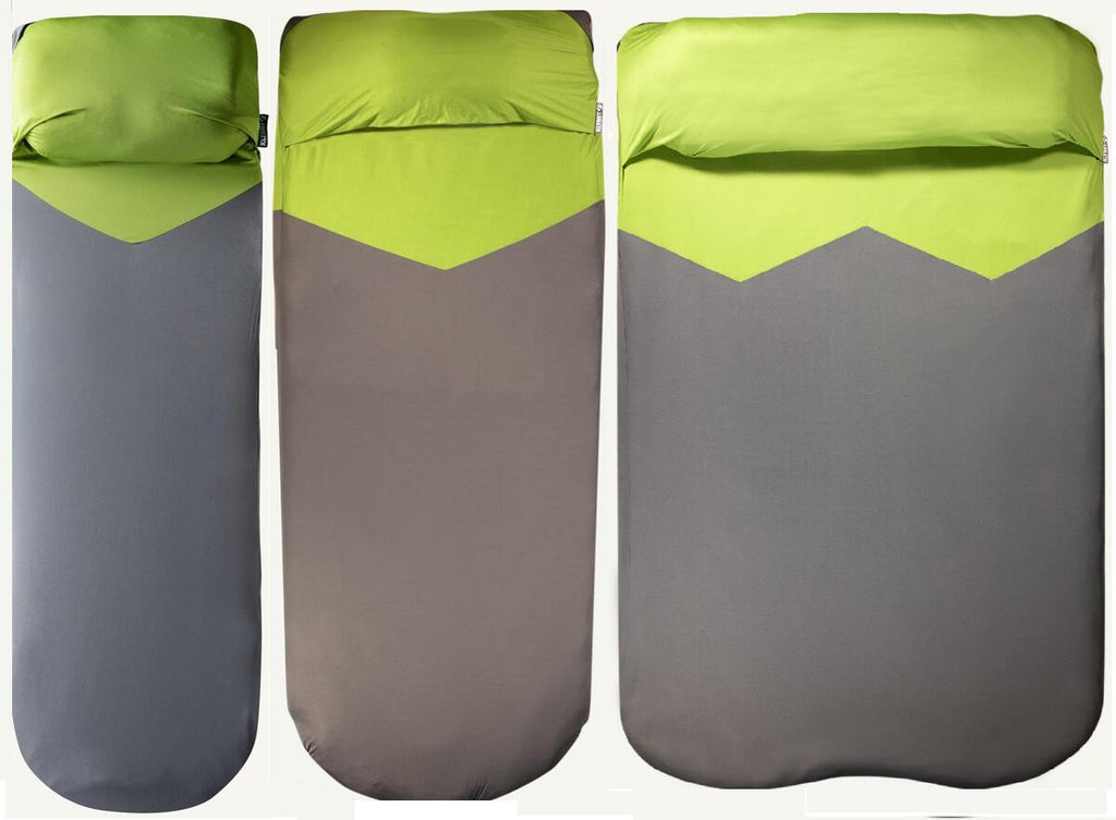 Liggeunderlag-trekk V Sheet i stretch-polyester forfra