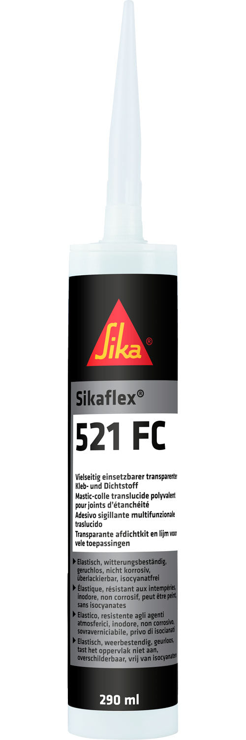 Lim- og tettemasse Sikaflex 521 FC transparent 290 ml fra Sika