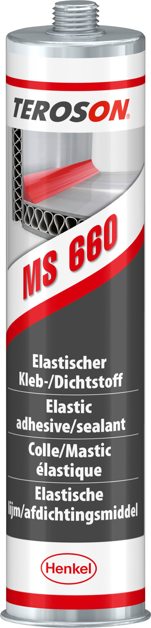 Lim- og tettemiddel MS 660 silanmodifisert 310 ml - Teroson forfra