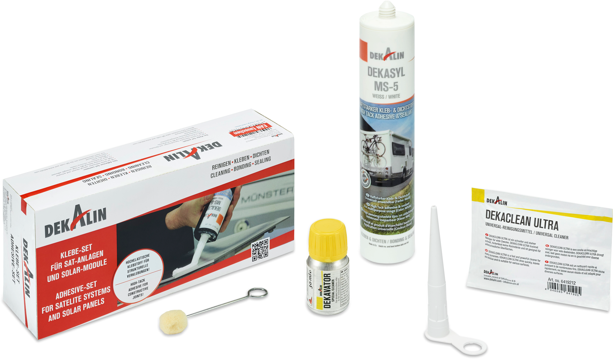 Limesett svart for satellitt og solcellepanel 290 ml - Dekalin forside