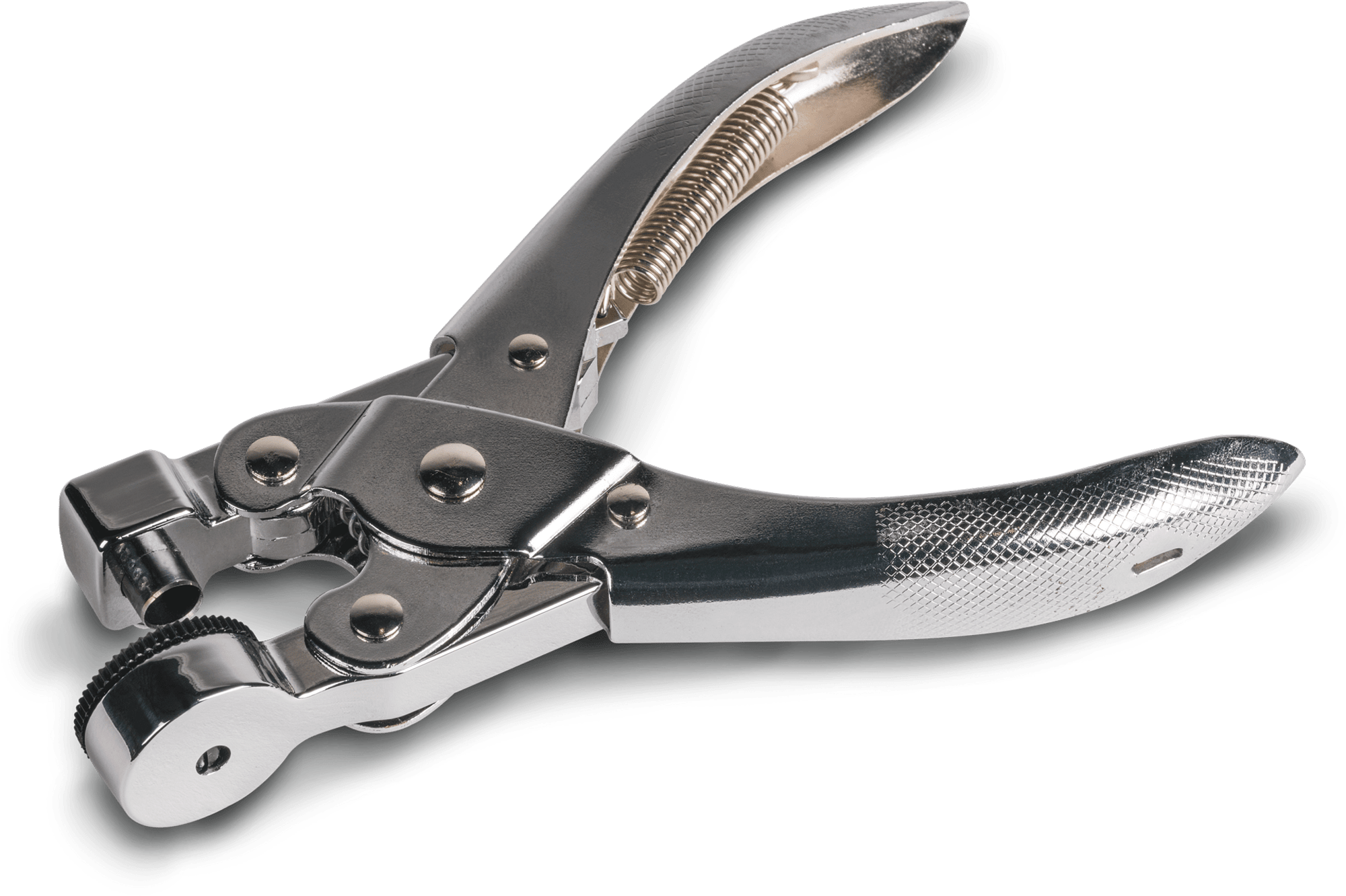 Limpet Hole Punch hulltang for forteltstoff forfra