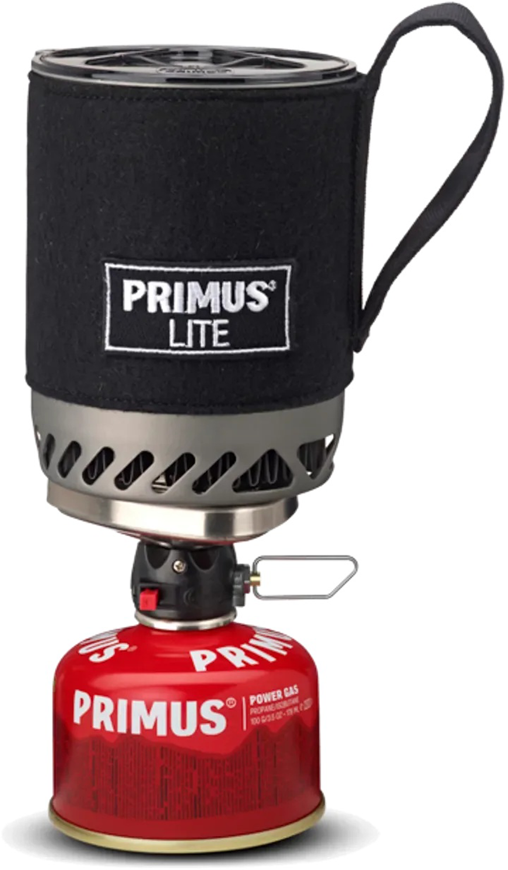Lite System gasskoker 1500 W med 0,5 l gryte Primus forfra