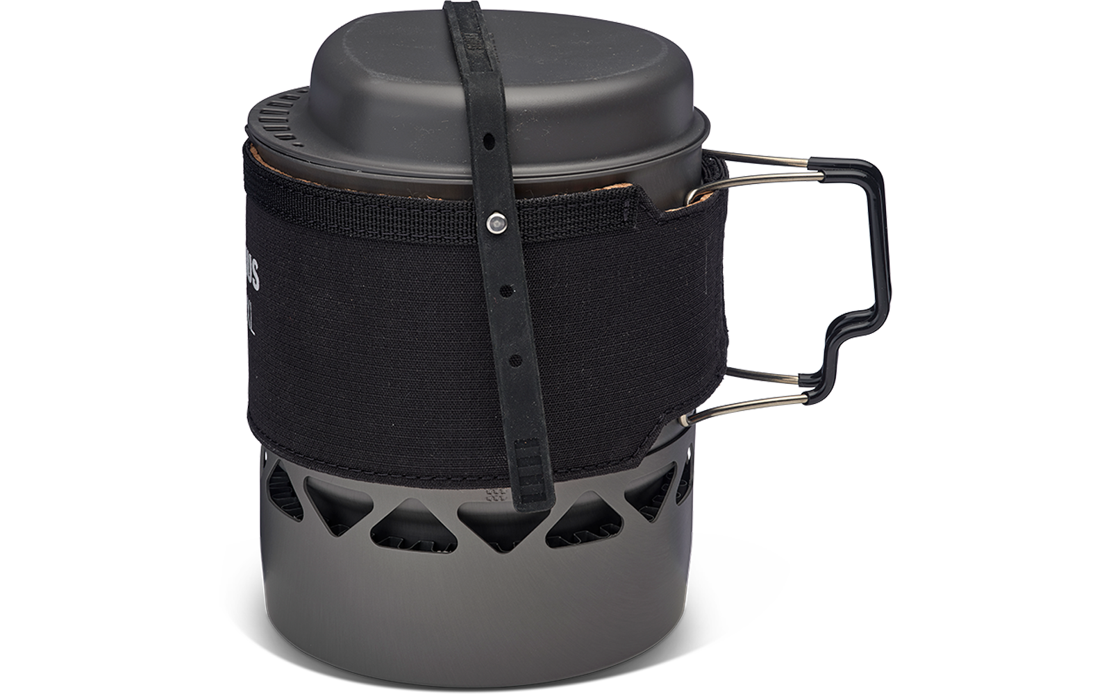 Lite XL Pot II campinggryte 1,0 l aluminium med varmeveksler detalj med lokk