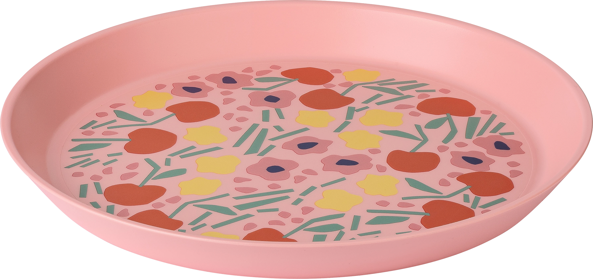 Liten tallerken Nora Plate 205 mm Blooms sweet pink forfra
