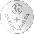 Lithium knappcellebatteri CR2025 3V - VARTA forfra