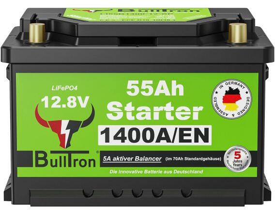 Detalj av Lithium startbatteri LiFePO4 55Ah 12V, 6 kg - BullTron