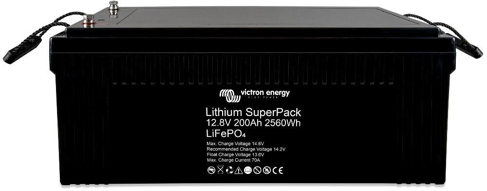 Detaljbilde av Lithium SuperPack LiFePO4 12,8V 200Ah 2560Wh 21 kg - Victron Energy