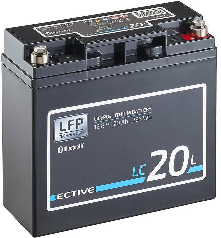 Lithiumbatteri BT 12V LiFePO4 med Bluetooth-overvåking - ECTIVE bakside
